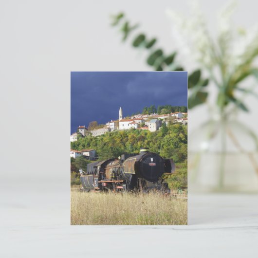 古い列車 ポストカード (スタンド正面)