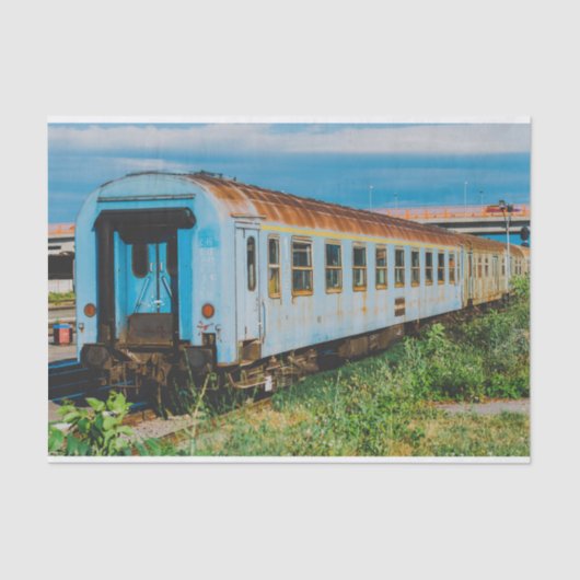 古い列車 薄葉紙 (正面)