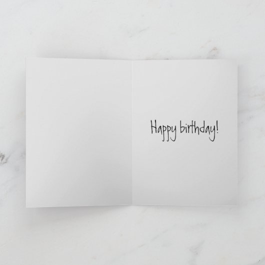 古い動物の誕生日カードを取得する カード (内部)