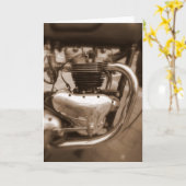 古い勝利エンジン カード (黄色い花)