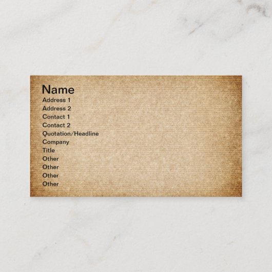 古い包装の紙はとの背景のために縞で飾ります 名刺 (正面)