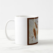 古い化石のマグへのハッピーバースデー コーヒーマグカップ (左)