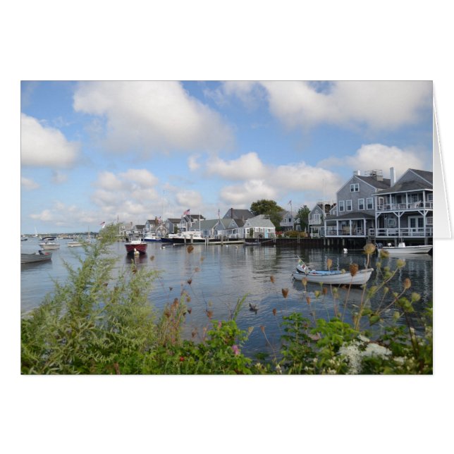 古い北の波止場カード (正面横)