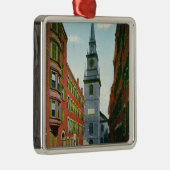 古い北教会のサレムの通りの眺めBldg # 2 メタルオーナメント (右)