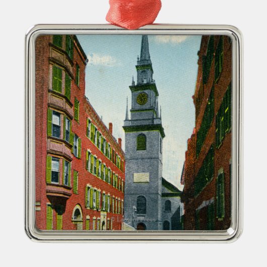 古い北教会のサレムの通りの眺めBldg # 2 メタルオーナメント (正面)