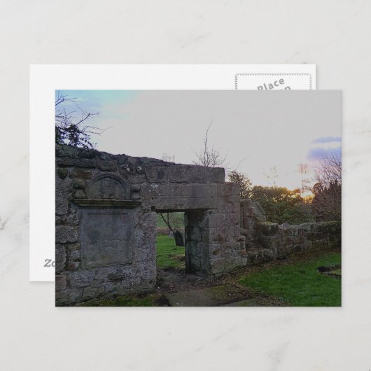 古い十字教会の遺跡:アウトランダーのブラックカーク ポストカード (正面/裏面)