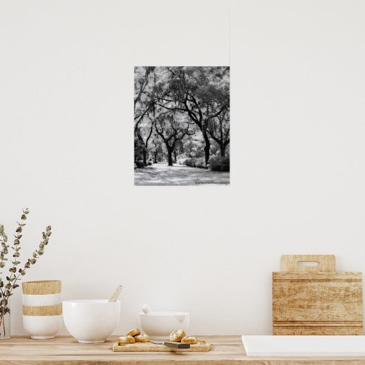 古い南部の歩道 ポスター (キッチン)