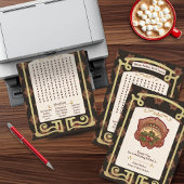 古い単語ヴィンテージクリスマスワード検索 シーズンカード