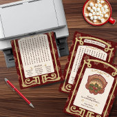 古い単語ヴィンテージクリスマスワード検索 シーズンカード