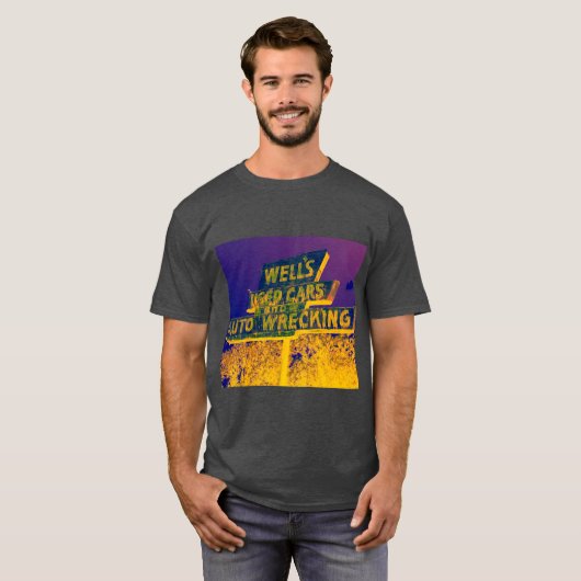 古い印の写真撮影 Tシャツ (正面フル)