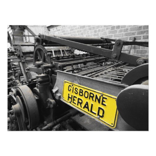 古い印刷機 フォトプリント            (正面)