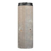 古い古い家の古い壊れた木製の窓、アンティーク タンブラー (裏面)