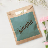 古い名前の好意バッグ（スカイブルー&カッパー） フェイバーバッグ (封をした状態)