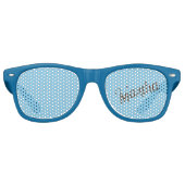 古い名前パーティーサングラス(スカイブルー&カッパー) レトロサングラス (正面)