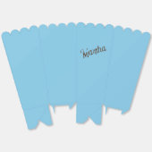 古い名前ポップコーンボックス(スカイブルー&銅) フェイバーボックス (見開き)