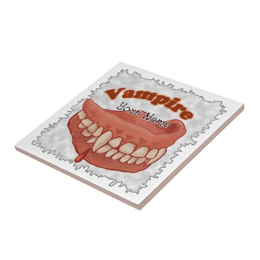 古い吸血鬼の歯 タイル (側面)
