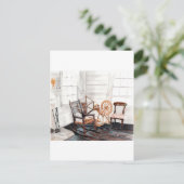 古い回転ホイール ポストカード (スタンド正面)