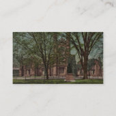 古い図書館、エール大学まれなPhotochrom 名刺 (裏面)