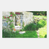 古い国のルートセラーのシール 長方形シール (正面)