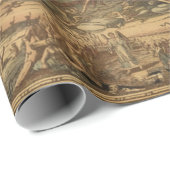 古い地図のヴィンテージ旅行世界地図の旅行者のギフト ラッピングペーパー (ロールコーナー)