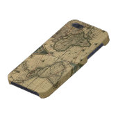 古い地図の地球 iPhoneケース (下部)