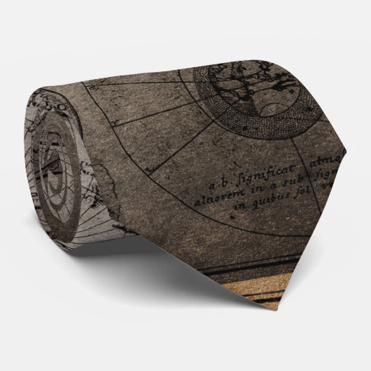 古い地図 ネクタイ (ロール)