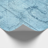 古い地図。 ラッピングペーパー (角)