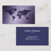 古い地球の地図の名刺 名刺 (正面/裏面)