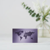 古い地球の地図の名刺 名刺 (スタンド正面)