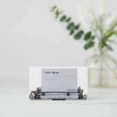 古い執筆機械 名刺 (スタンド正面)