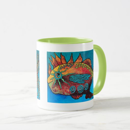 古い塩辛い飲み物 マグカップ (正面右)