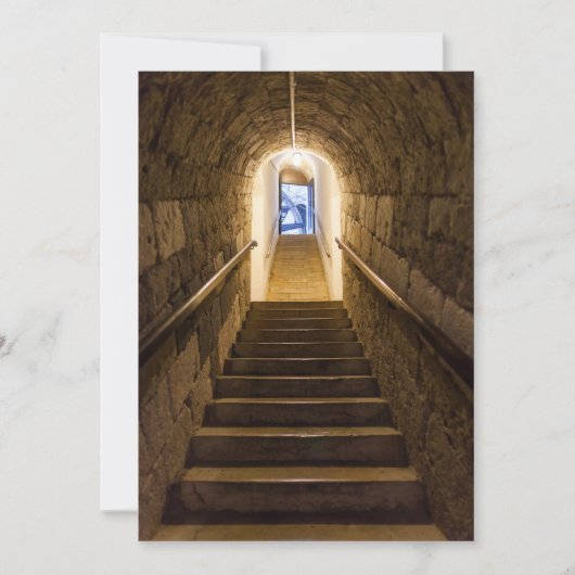 古い塩鉱山に入る サンキューカード (正面)