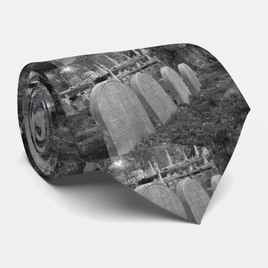 古い墓石 ネクタイ (ロール)