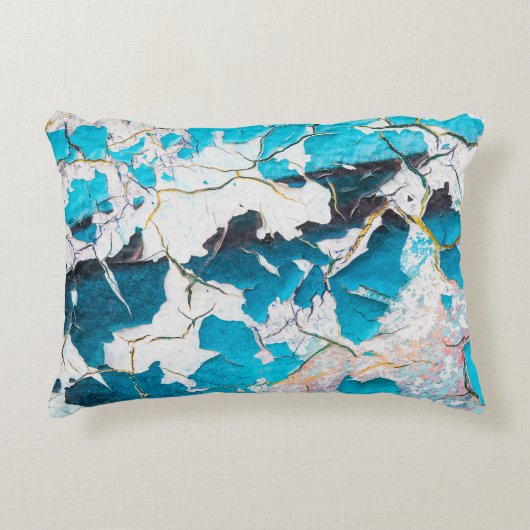 古い壁グランジ質感と後方地震 アクセントクッション (正面)