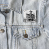 古い大学、1855年に造られるEvanston 缶バッジ (インサイチュ)