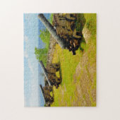 古い大砲グアム。 ジグソーパズル (縦)