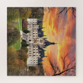 古い威厳のある城 ジグソーパズル (横)