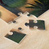 古い威厳のある城 ジグソーパズル (側面)