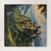 古い威厳のある城 ジグソーパズル (横)