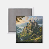 古い威厳のある城 マグネット (正面/裏面)