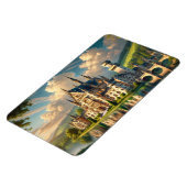 古い威厳のある城 マグネット (左側)