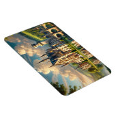 古い威厳のある城 マグネット (右側)