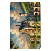 古い威厳のある城 マグネット (縦)