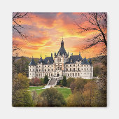 古い威厳のある城 マグネット (正面)