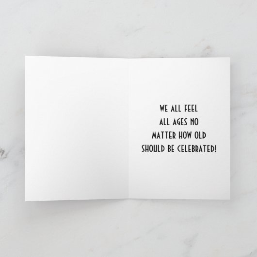 古い学校では、この魚と魚の誕生日のユーモア カード (内部)