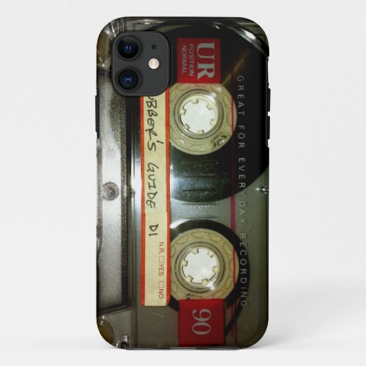 古い学校のカセットテープ Case-Mate iPhoneケース (裏面)
