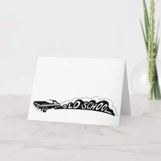 古い学校のカマロ – グリーティングカード – 内空白の部