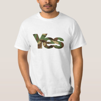 古い学校のカムフラージュのYesのTシャツ Tシャツ