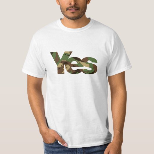 古い学校のカムフラージュのYesのTシャツ Tシャツ (正面)