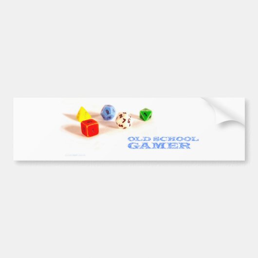 古い学校のゲーマー • バンパーステッカー (正面)
